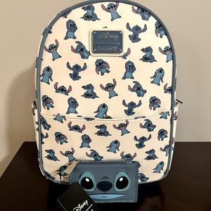 Disney loungefly stitch bag with wallet